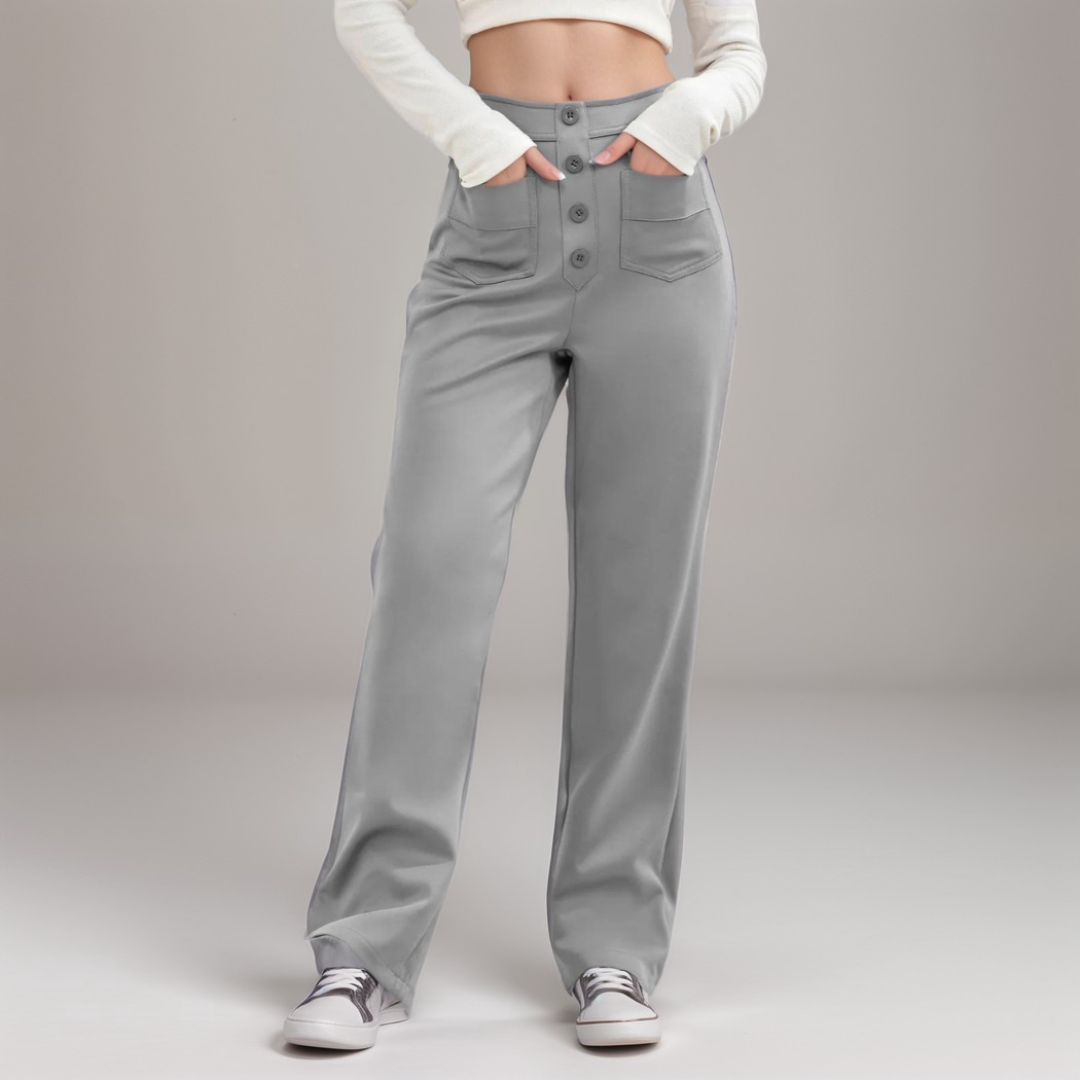 Sanne™ - High-waist flared broek