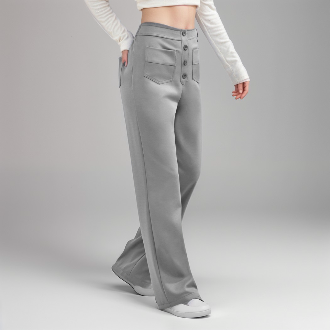 Sanne™ - High-waist flared broek