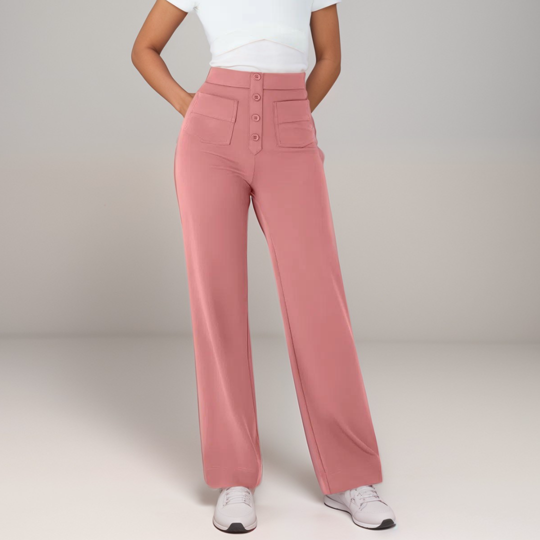 Sanne™ - High-waist flared broek