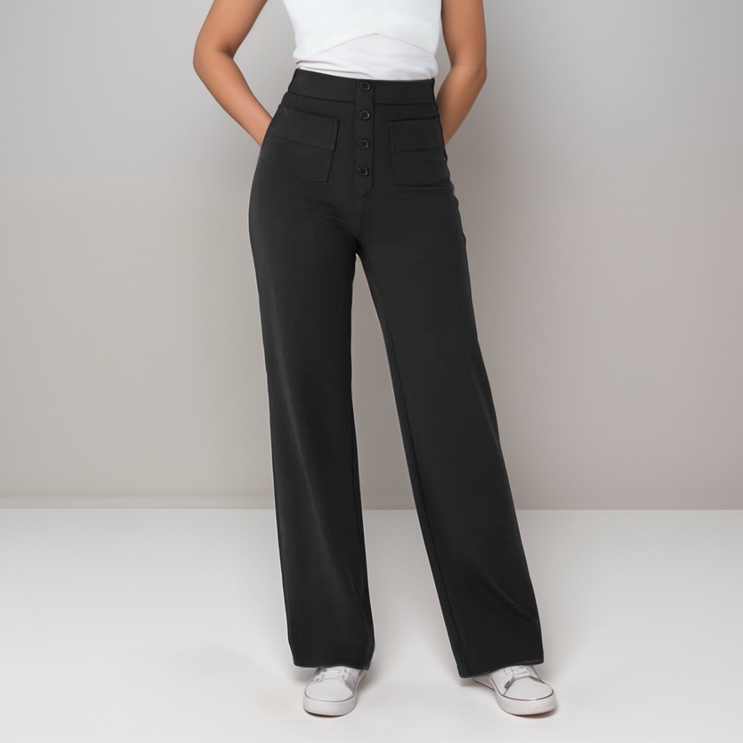 Sanne™ - High-waist flared broek