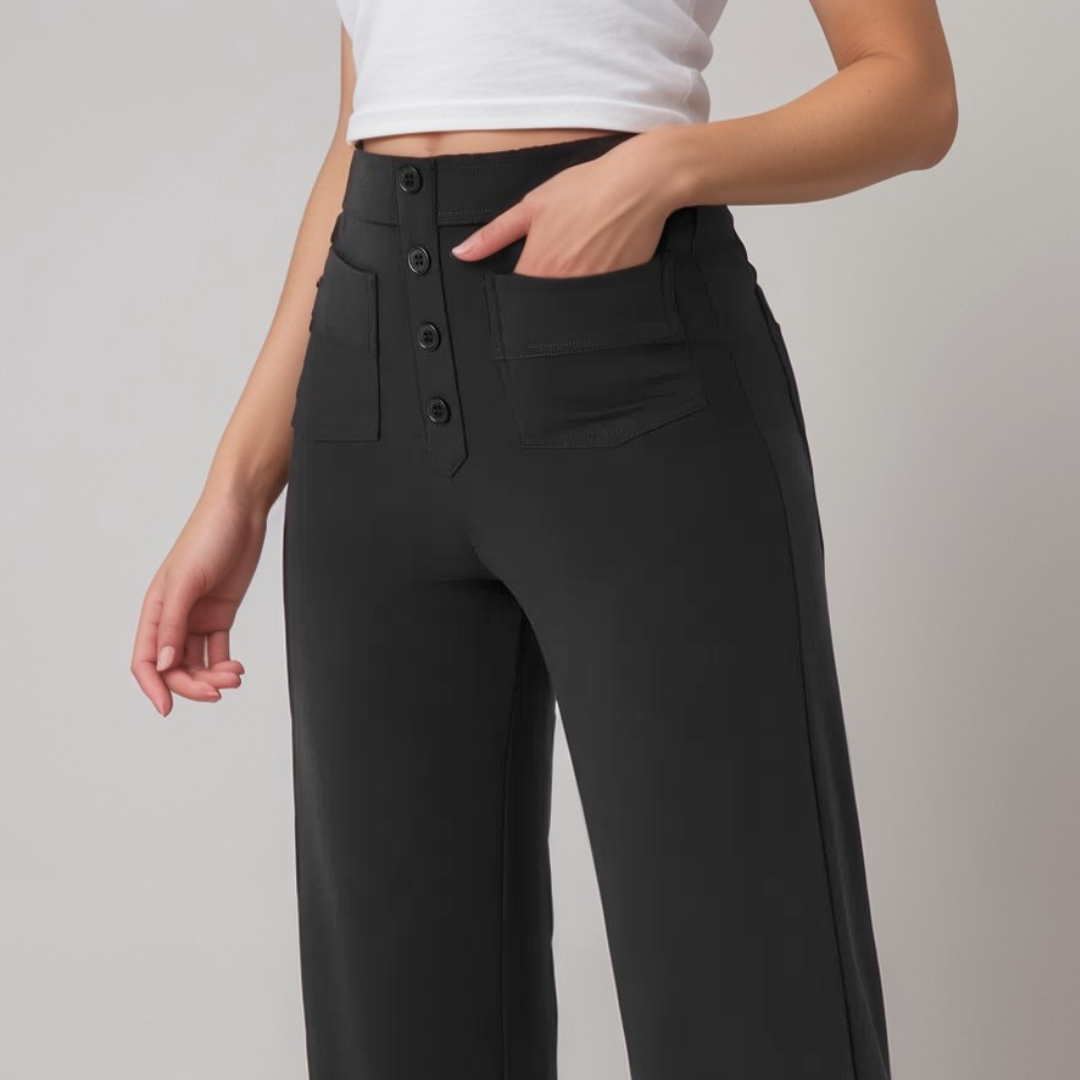 Sanne™ - High-waist flared broek