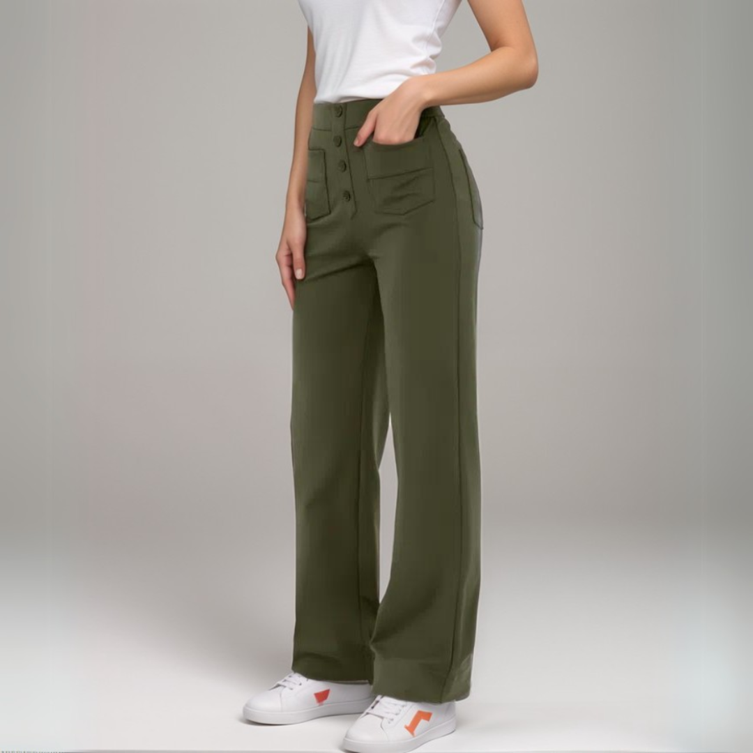 Sanne™ - High-waist flared broek