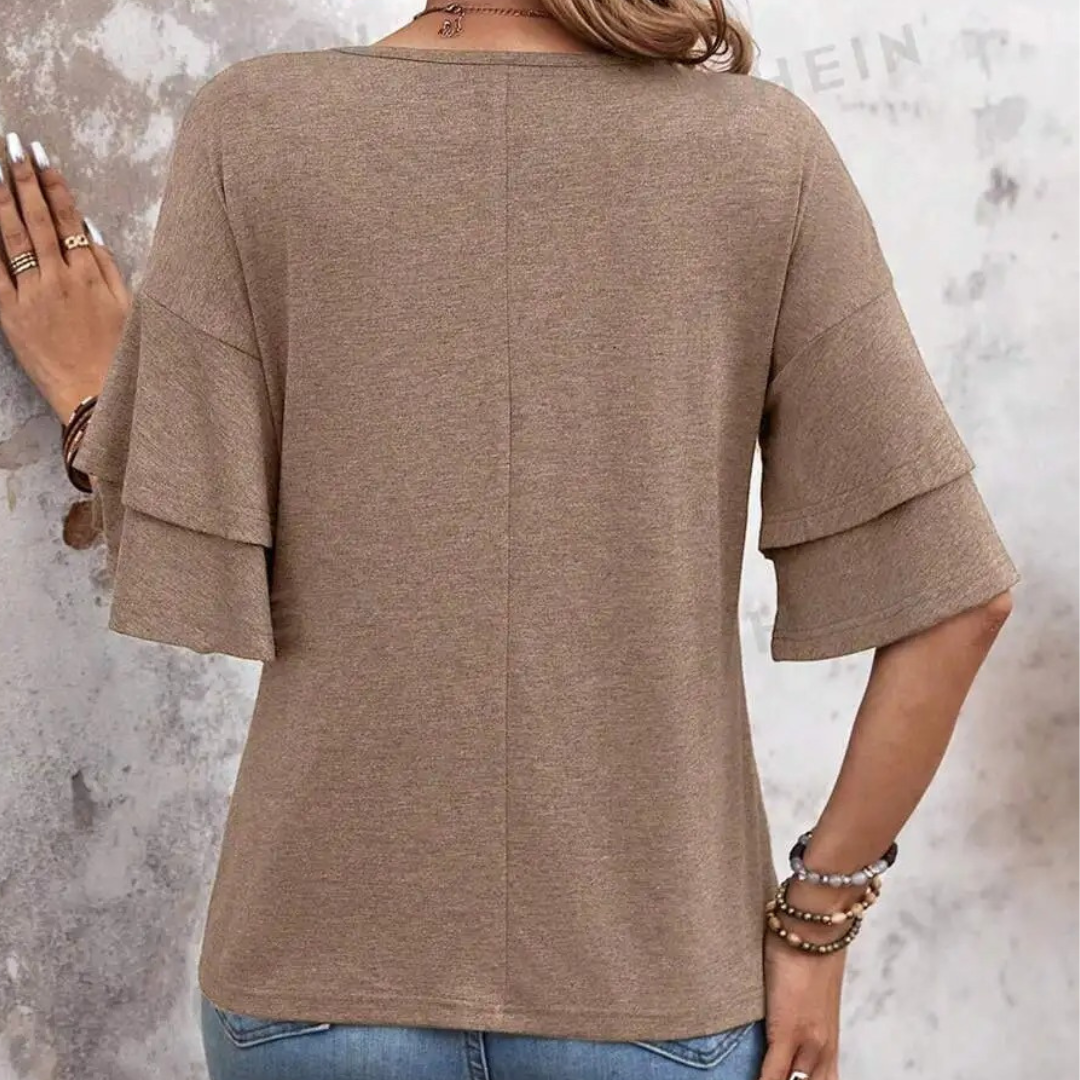 Lieke™ - Ruffle Sleeve Top - 1+1 GRATIS
