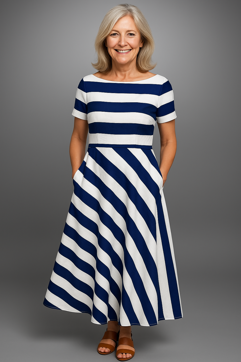 Klara™ - Gestreepte Maxi Jurk