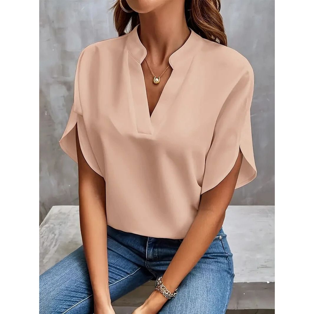Zoë™ - Elegante V-Hals Blouse 1+1 Gratis