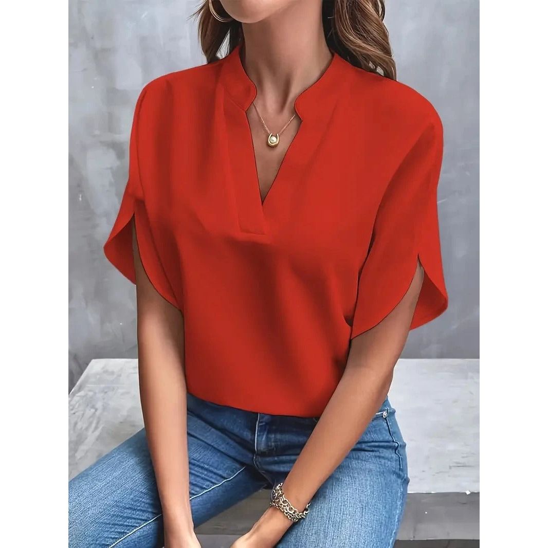 Zoë™ - Elegante V-Hals Blouse 1+1 Gratis