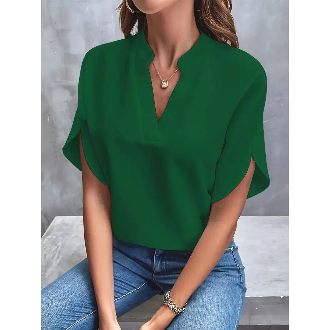 Zoë™ - Elegante V-Hals Blouse 1+1 Gratis