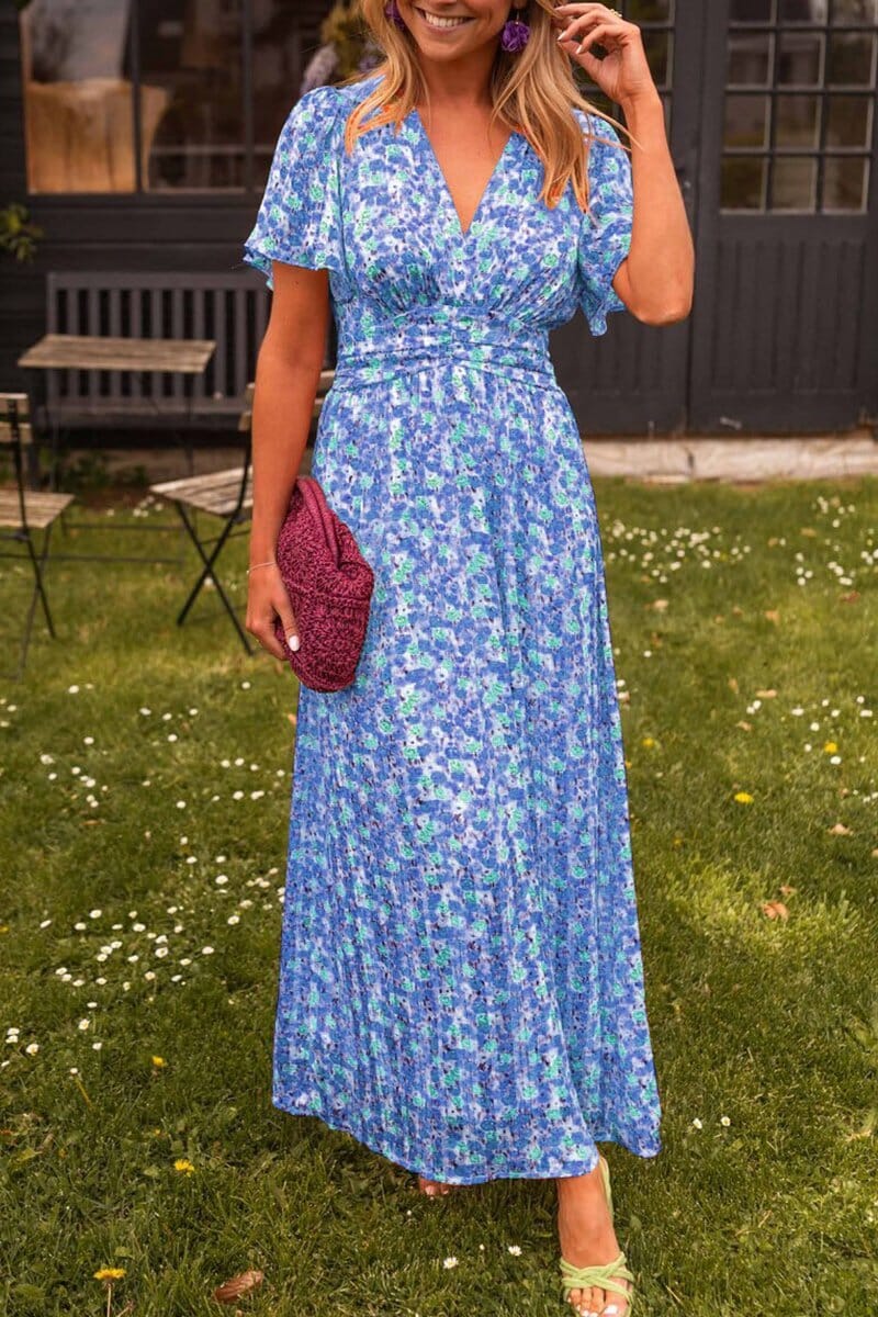 Sandra™ - Elegante maxi-jurk met V-hals