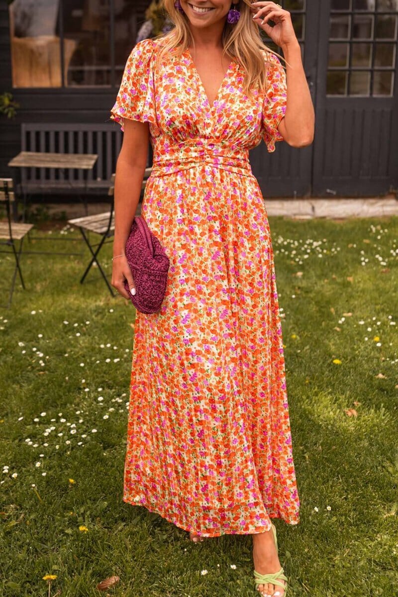 Sandra™ - Elegante maxi-jurk met V-hals