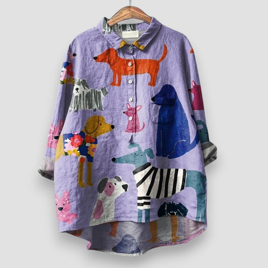 Amelie™ - Hondenprint overhemd
