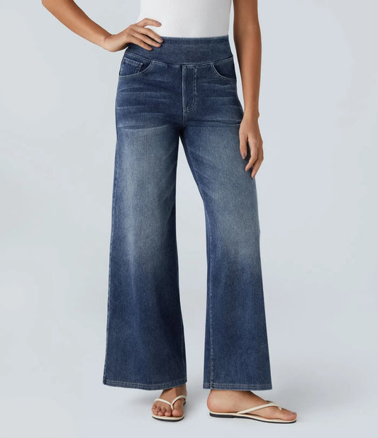Anne™  - Elastische broek met hoge taille