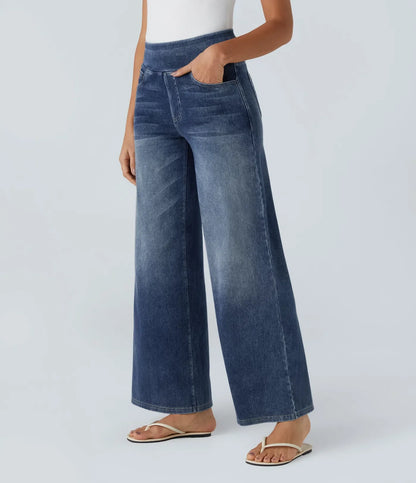 Anne™  - Elastische broek met hoge taille