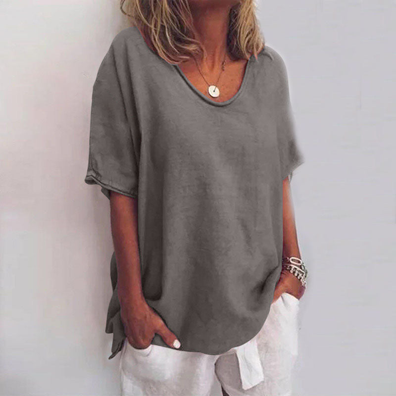 Meike™ - Losvallend comfortabel T-shirt  1+1 GRATIS