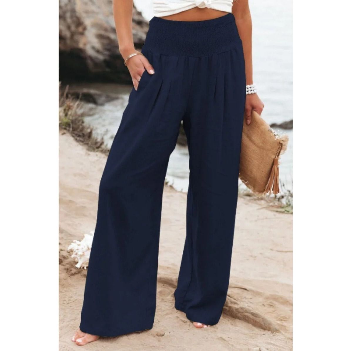 Ella™ - High-waist Baggy broek - 1+1 GRATIS
