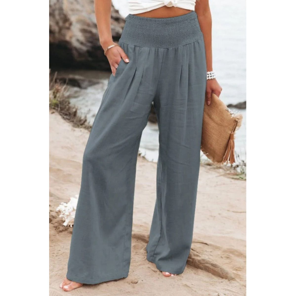 Ella™ - High-waist Baggy broek - 1+1 GRATIS