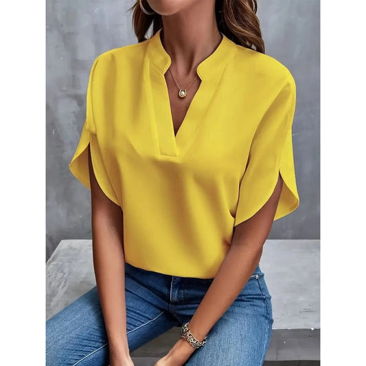Zoë™ - Elegante V-Hals Blouse 1+1 Gratis